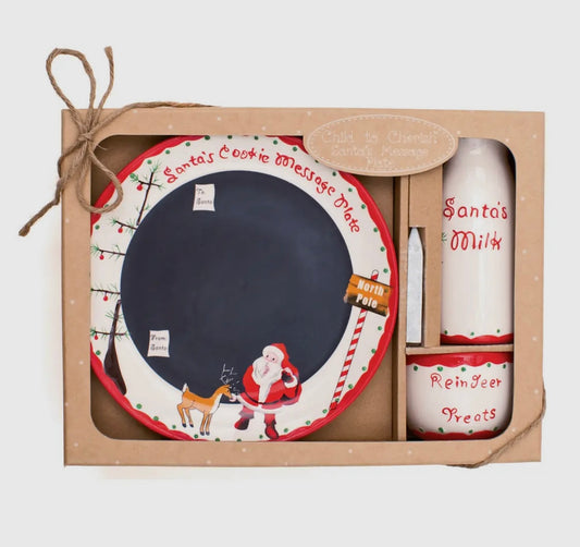 Message for Santa Plate Set