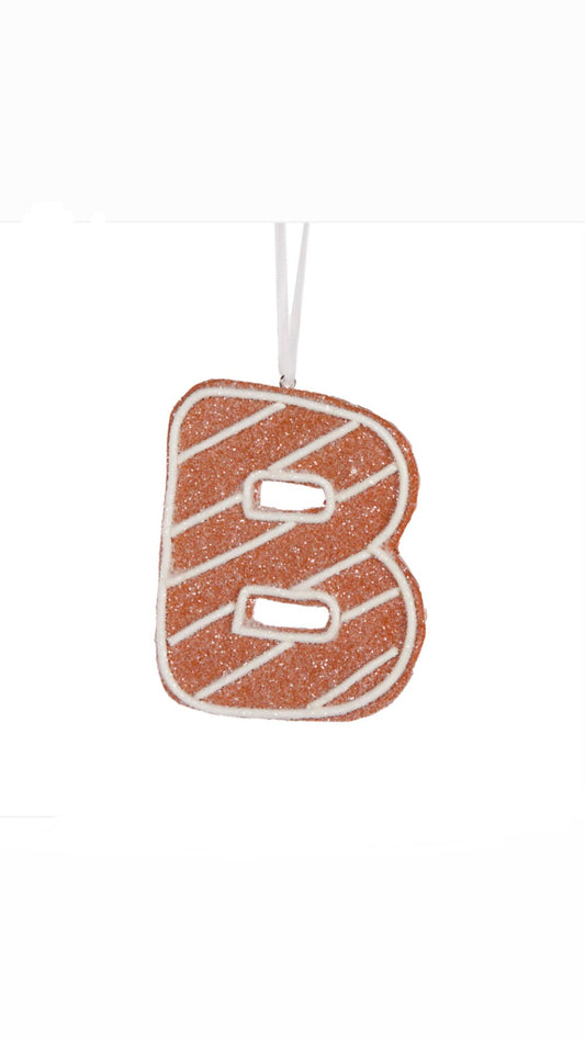Gingerbread Alphabet Hanging Letter B
