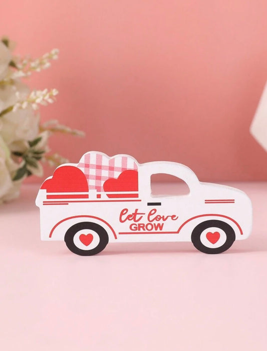 Mini ‘Let love Grow’ Truck in White