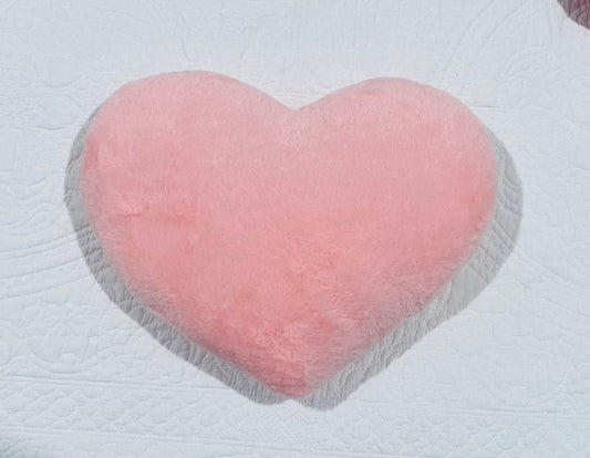 Small Heart Shaped Cushion Pink