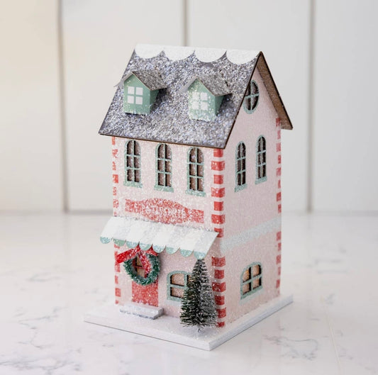 Light Up Christmas Bakery Paper House