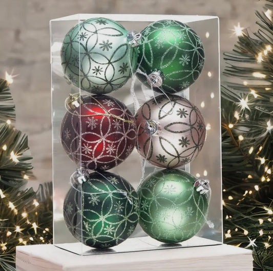 Enchanted Bauble Ornament Set 6pk