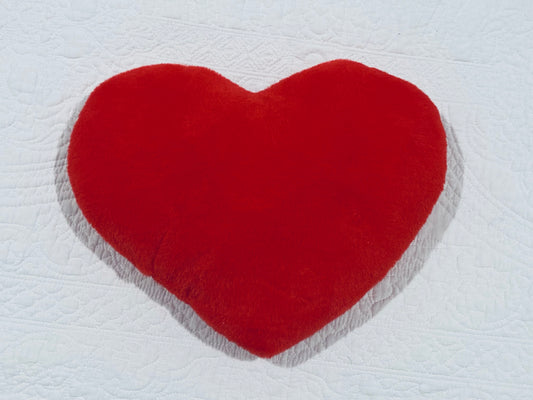 Small Heart Shaped Cushion Red