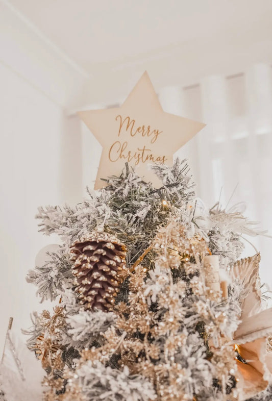 Wooden Star Tree Topper