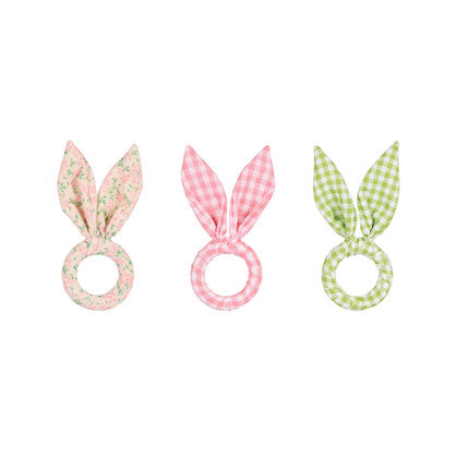 3 Pack Asst Sweet Pea Napkin Rings Set