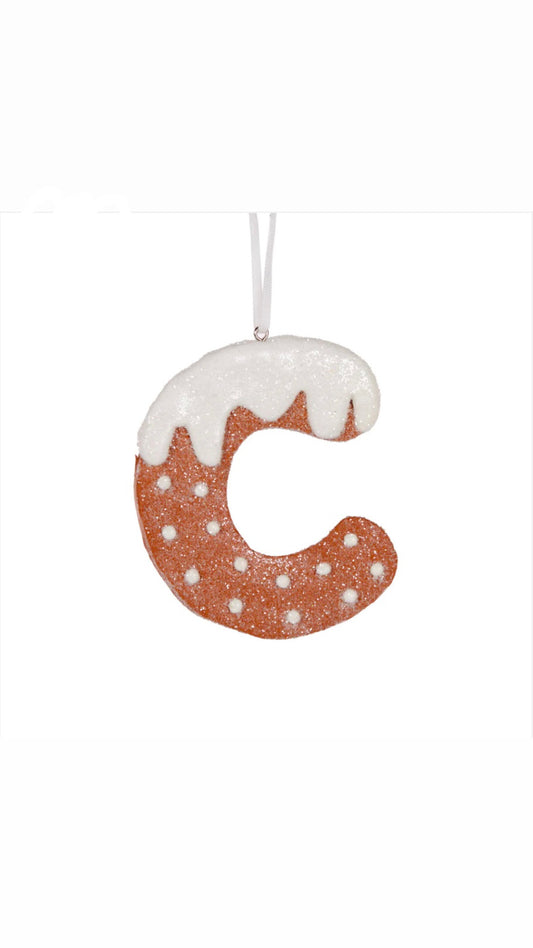 Gingerbread Alphabet Hanging Letter C