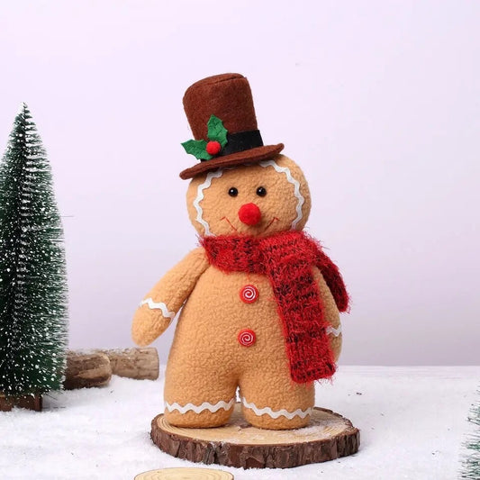 Top hat Gingerbread Boy Plush Doll