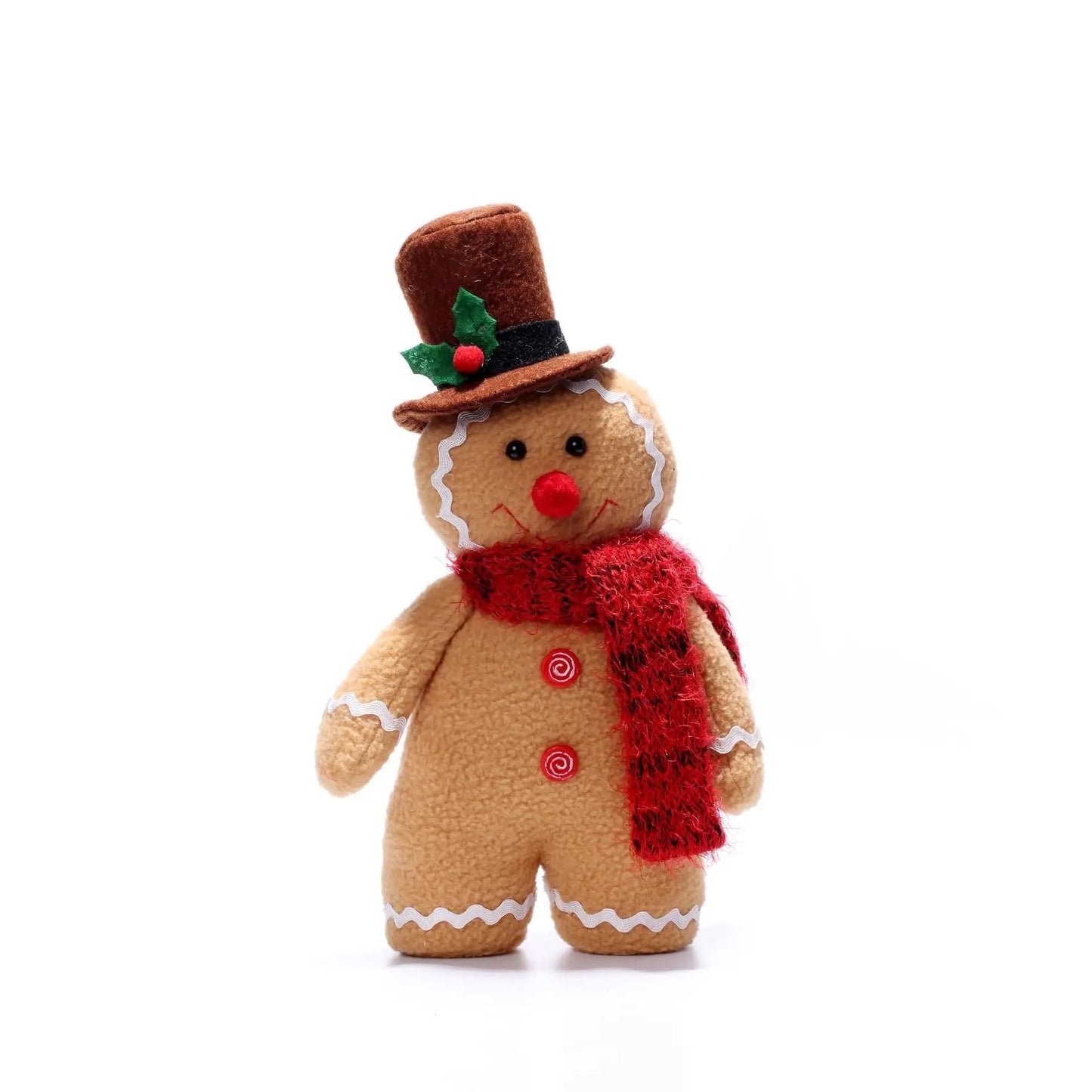 Top hat Gingerbread Boy Plush Doll