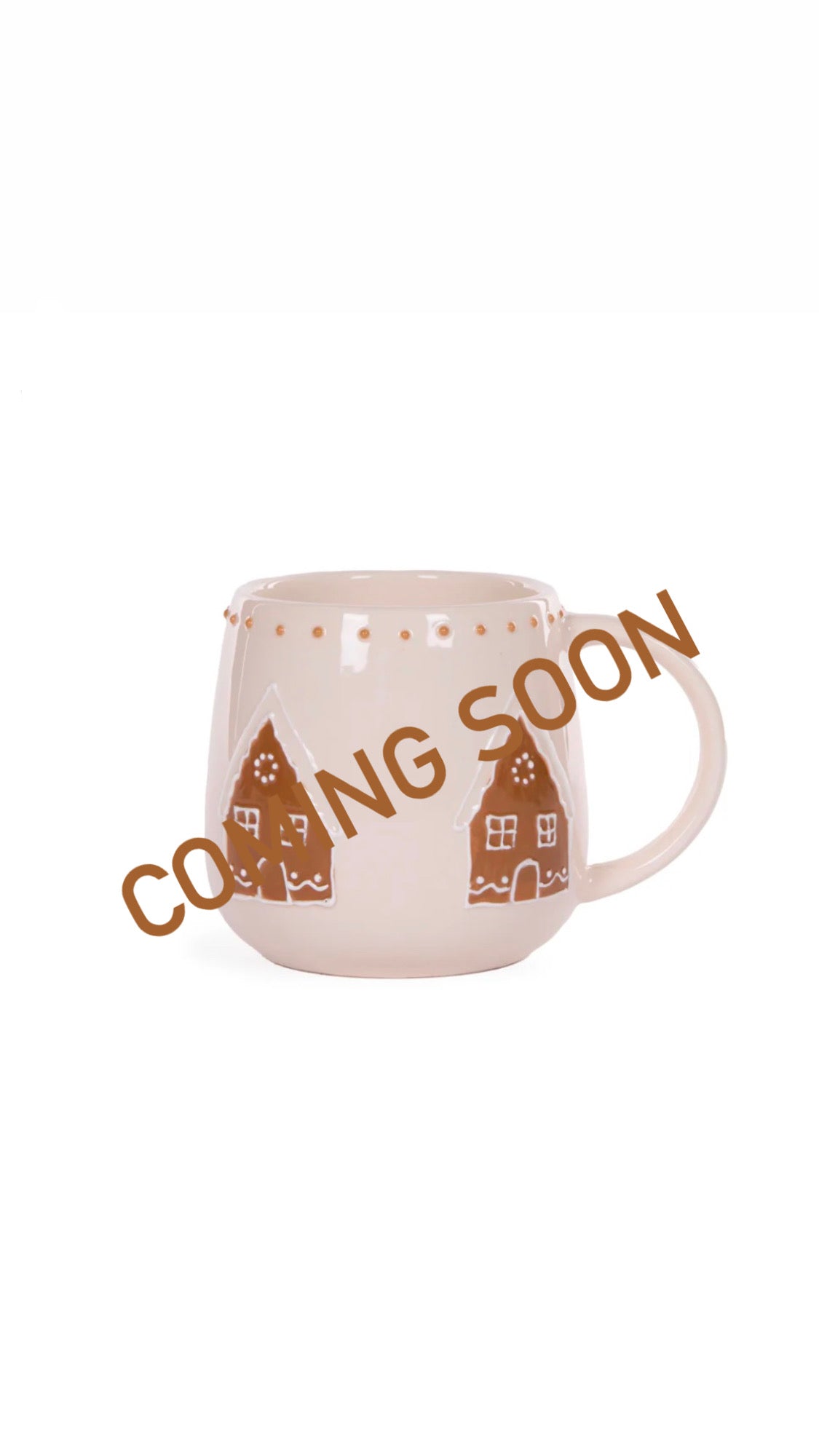 Ceramic Gingerbread House Mug