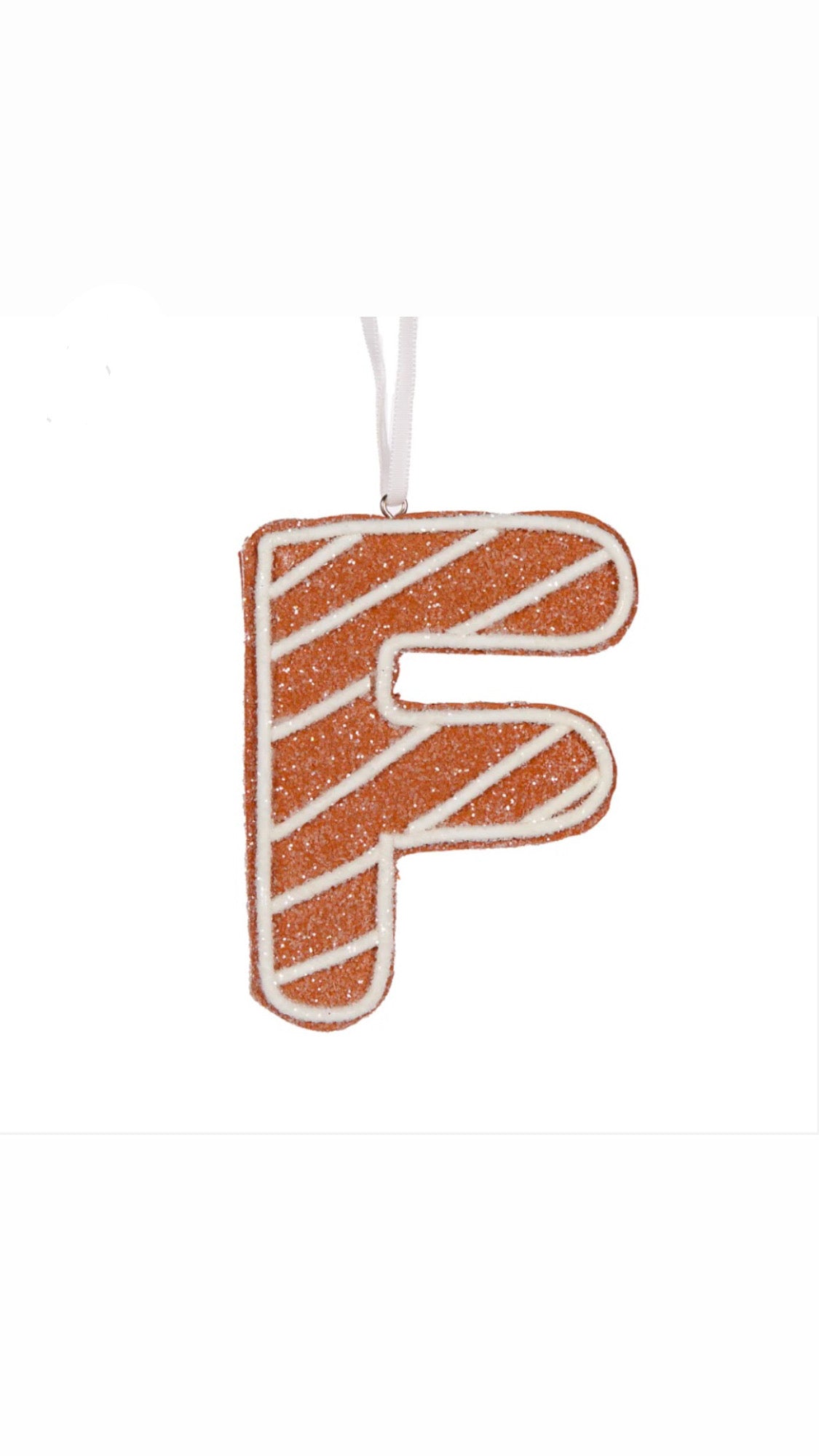 Gingerbread Alphabet Hanging Letter F