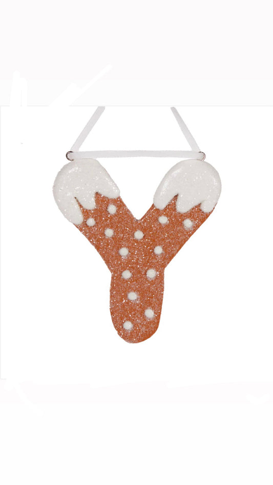 Gingerbread Alphabet Hanging Letter Y