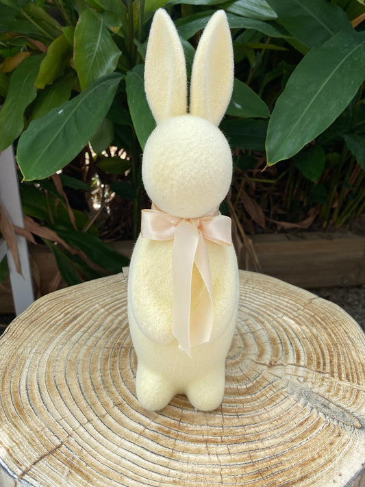 Small Flocked Bunny