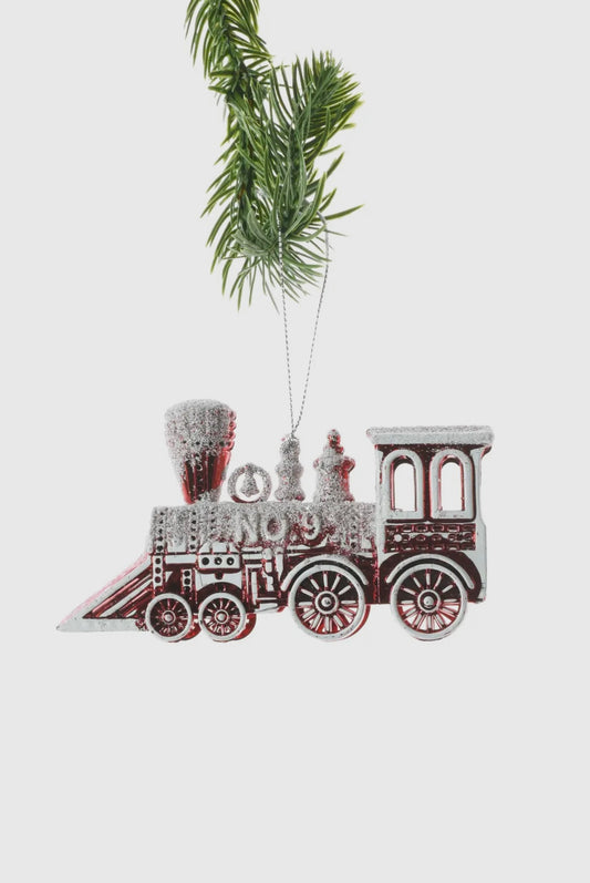 Red Train Vintage Ornament