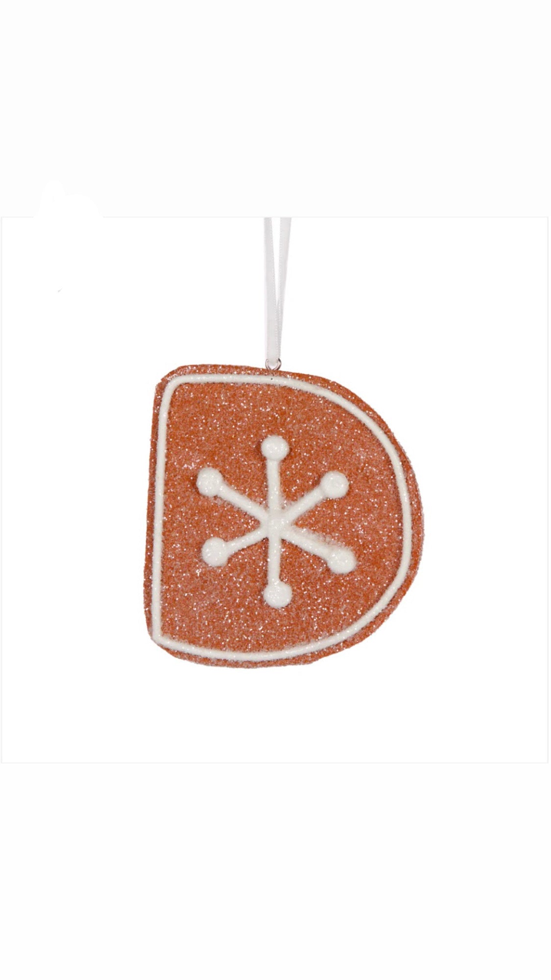 Gingerbread Alphabet Hanging Letter D