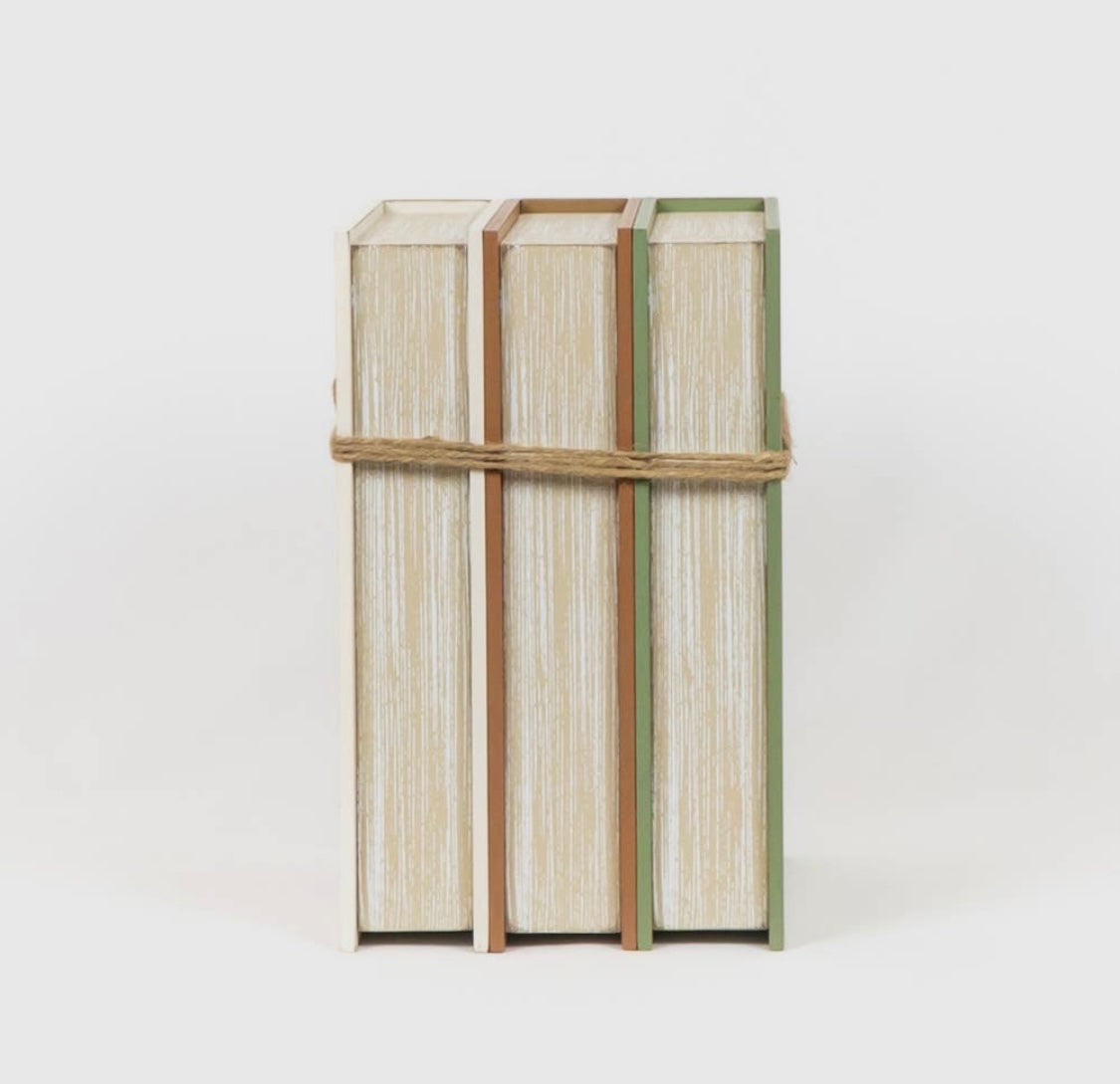 Wooden Book Stack