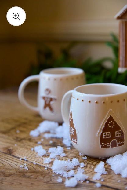 Ceramic Gingerbread House Mug