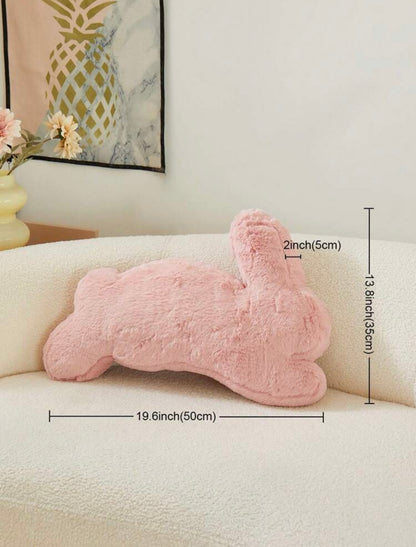 Cutesy Bunny Shaped Soft Bunny Cushion Pink