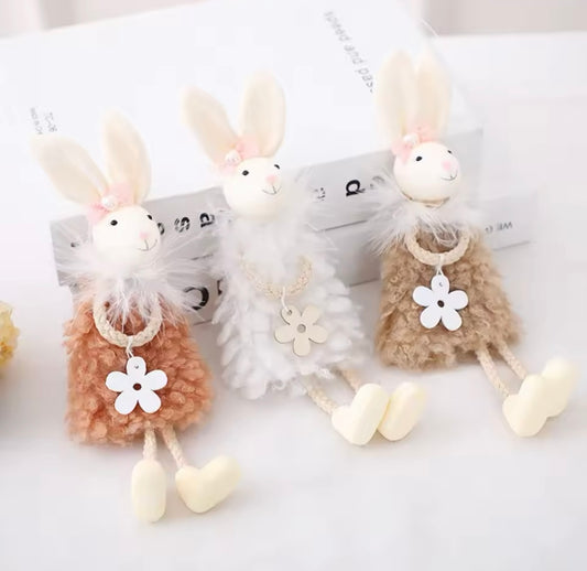 Hanging Whimsical Bunnies Set of 3