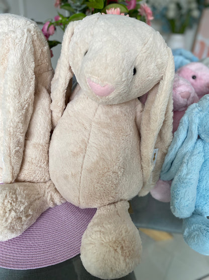 Large 60cm Plush Bunny - Light Brown