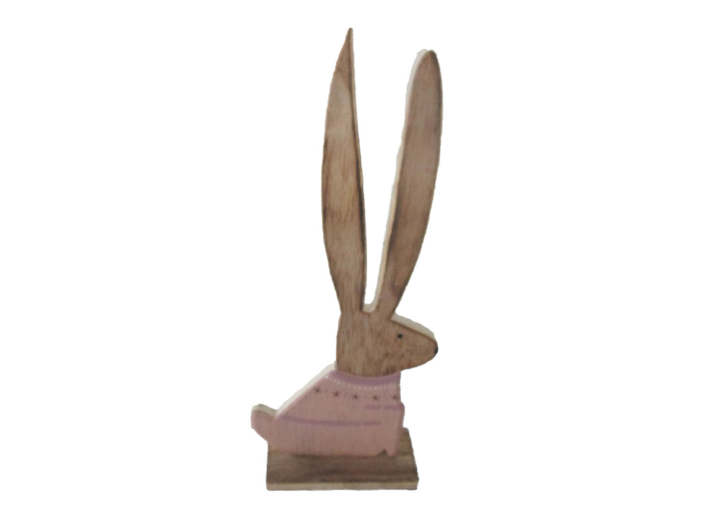 Large Wooden Pink Bunny