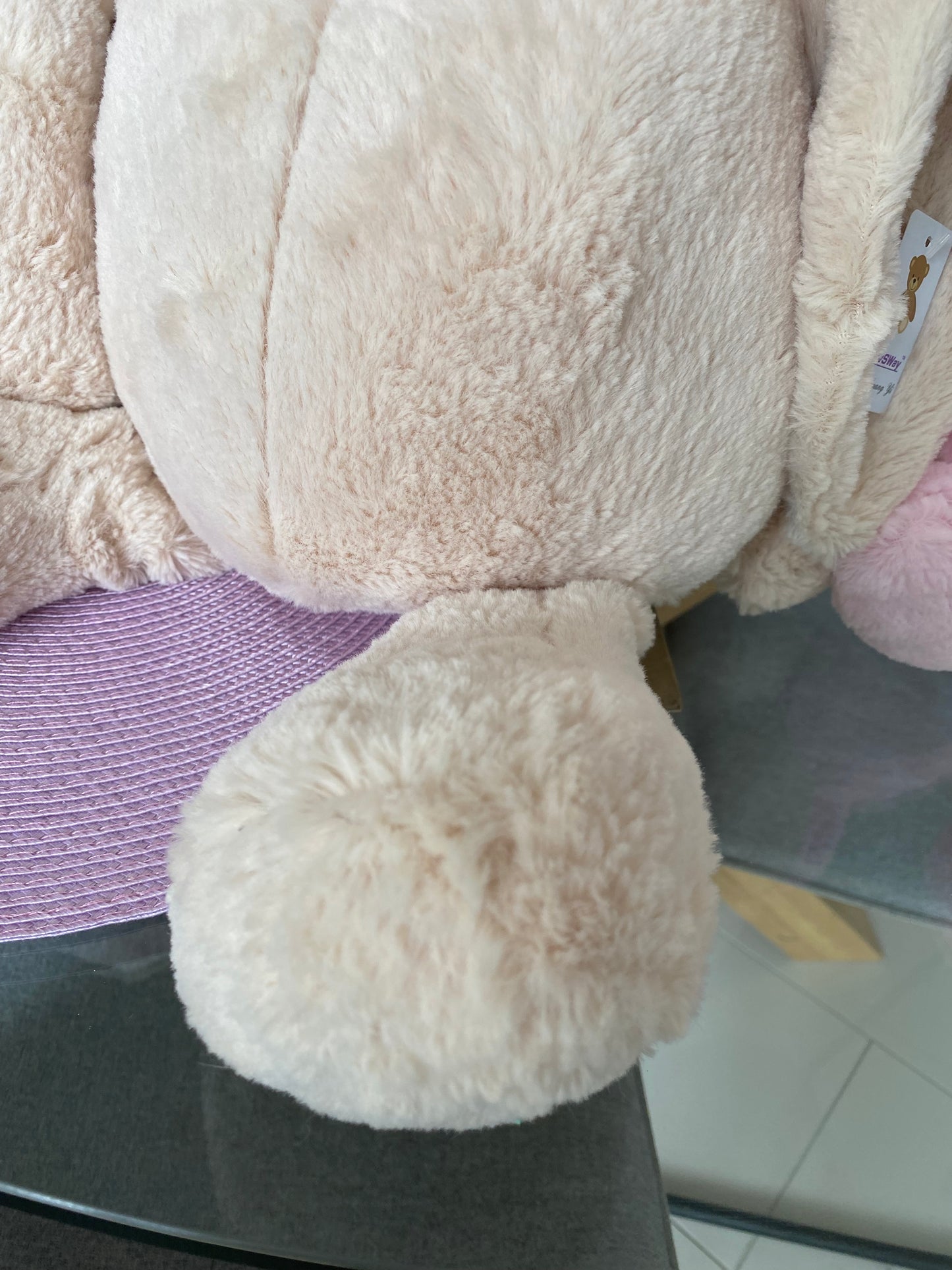 Large 60cm Plush Bunny - Light Brown