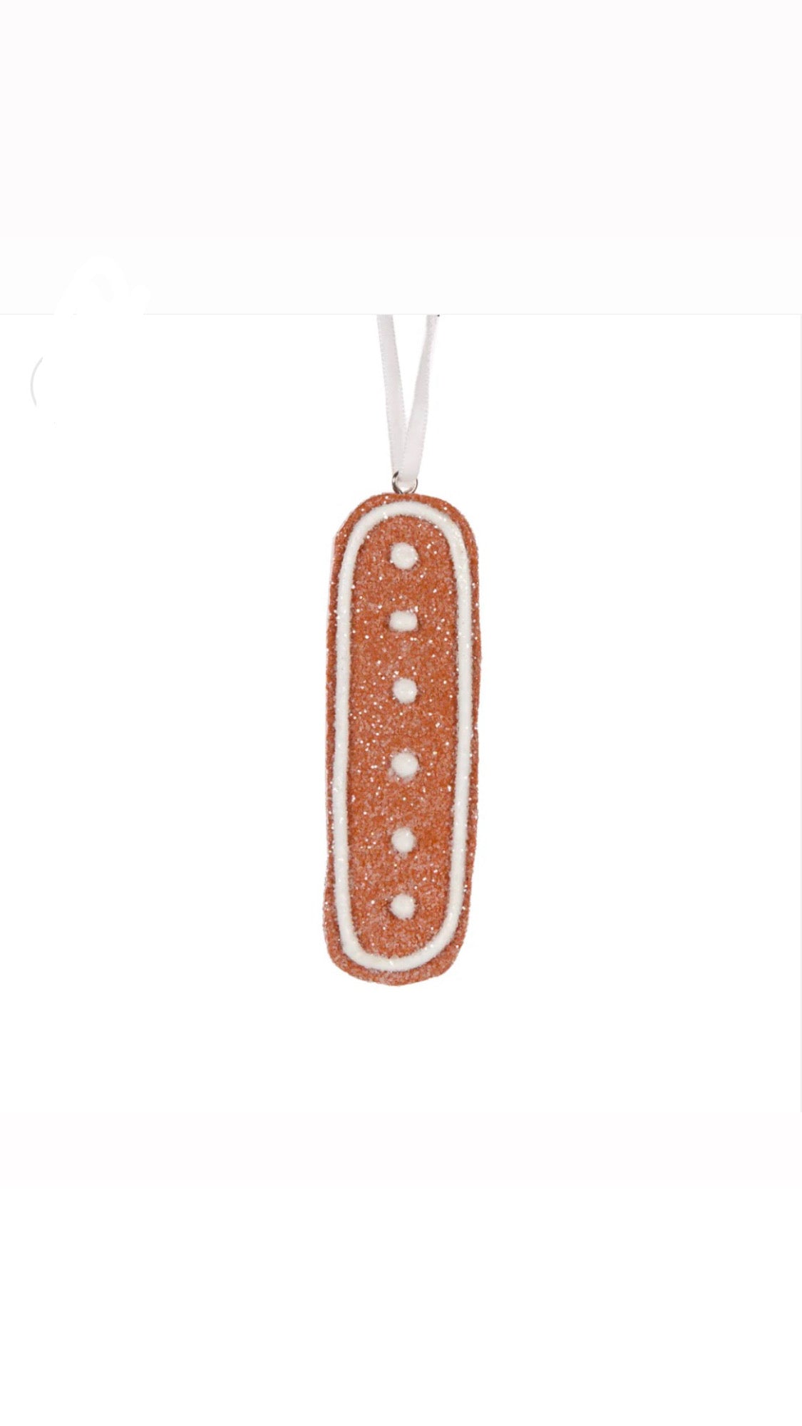 Gingerbread Alphabet Hanging Letter I