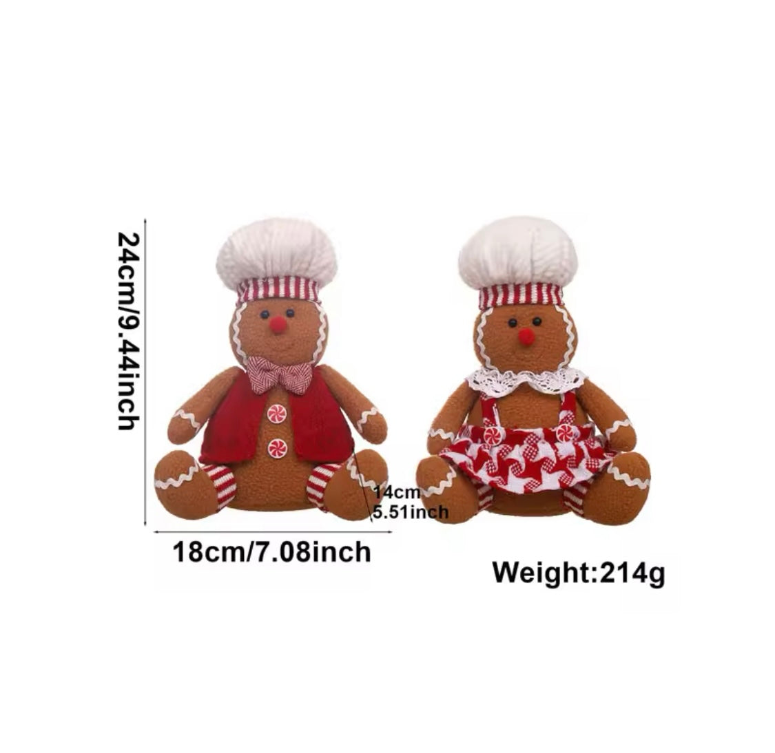 Sitting Gingerbread Plushie