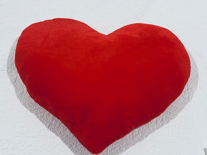 Large Heart Cushion Red