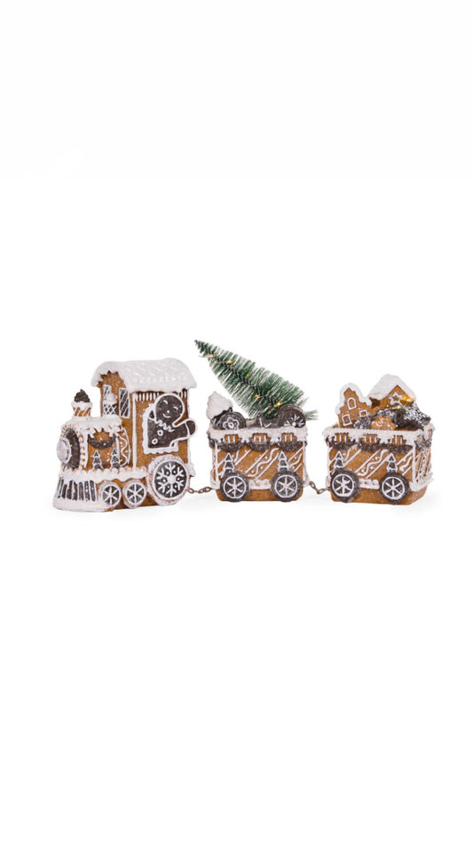 LED Piped Gingerbread Train