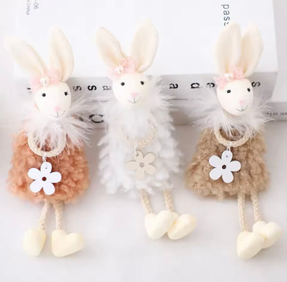 Hanging Whimsical Bunnies Set of 3