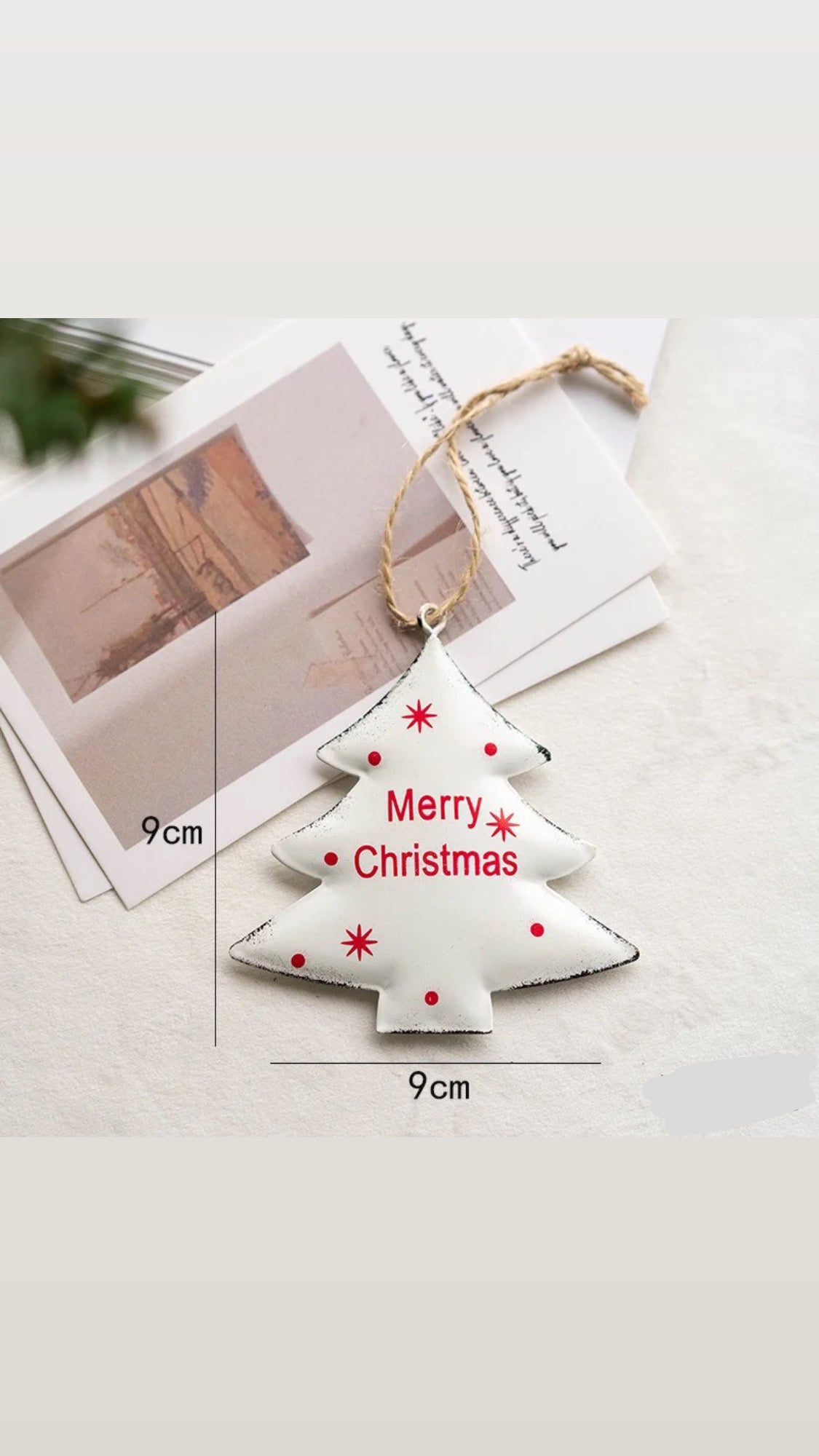 Metal Hanging Christmas Tree Decorations