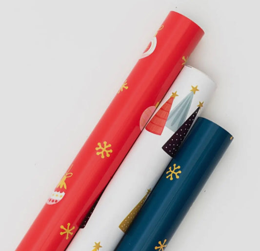 Winter Wonderland Christmas Wrapping Paper Rolls 3pack