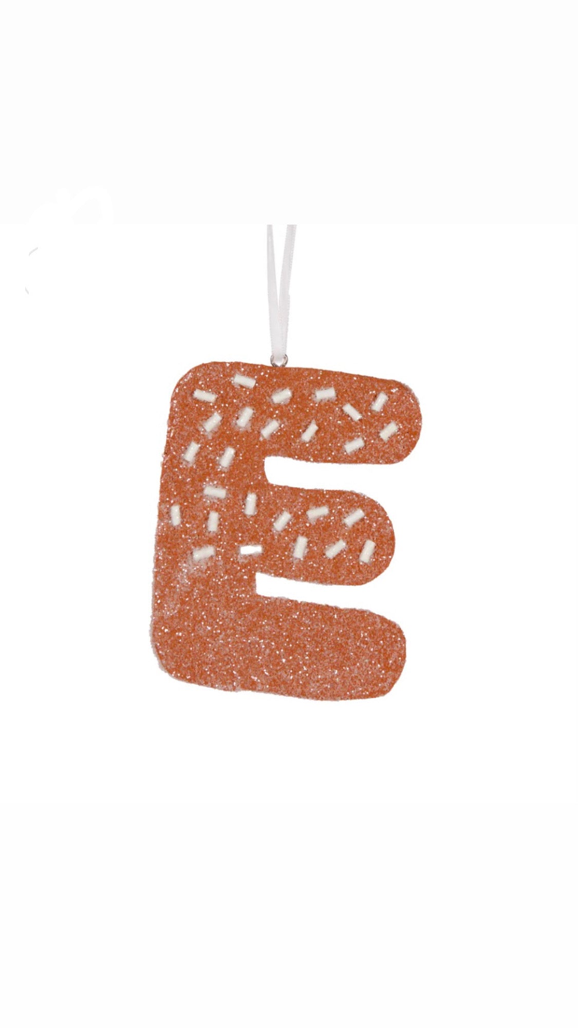 Gingerbread Alphabet Hanging Letter E