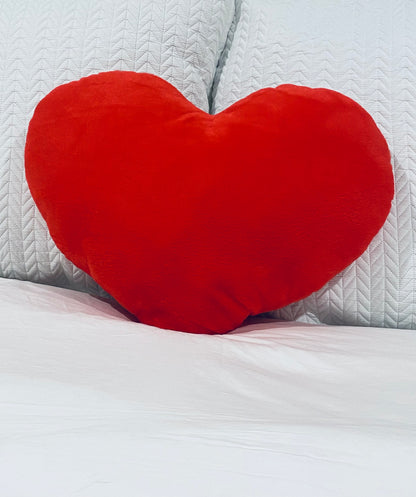 Large Heart Cushion Red