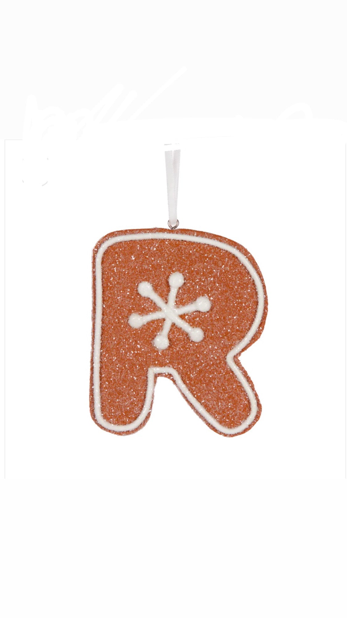 Gingerbread Alphabet Hanging Letter R