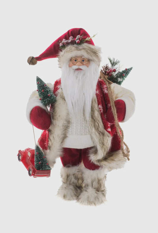 Cozy Knitted Jumper Santa w/Toy Truck