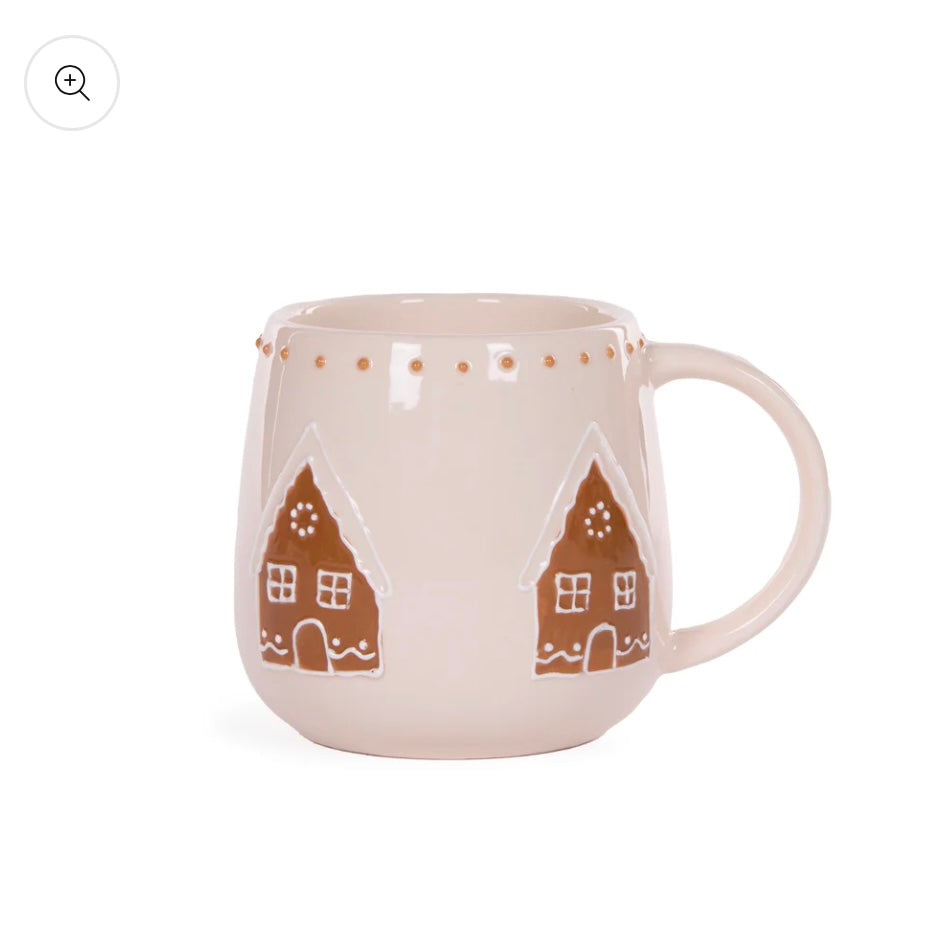 Ceramic Gingerbread House Mug